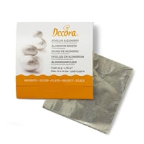 Feuilles en aluminium pour chocolats 150 pièces - Argent - Format 10 cm