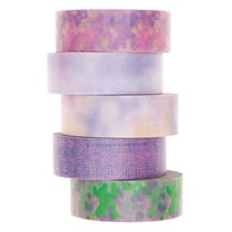 5 masking tapes 1,5 cm x 10 m - Flou pastel
