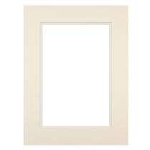 Passe-partout double blanc cassé 30x40 cm ouverture 20x30 cm