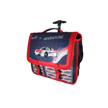 Cartable à roulettes Bagtrotter – Bleu/Rouge – Phileas – 2 compartiments