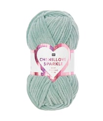Pelote à tricoter CREATIVE CHENILLOVE SPARKLE - 100gr - Rico Design 04 Aqua