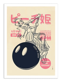 Affiche 30 x 40 cm - Miley Peach - Rafa Gomes