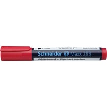 Lot de 10 marqueurs tableau blanc - SCHNEIDER - Maxx 293 - Pointe biseautée 2+5 mm - Rouge