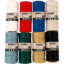 Fil de bambou, ép. 1 mm, ass. de couleurs, 8x65 m/ 1 set