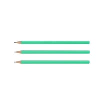 Lot de 3 crayons graphite WONDAY - Corps hexagonal - Vert - HB