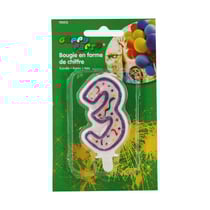 Bougie anniversaire chiffre 3