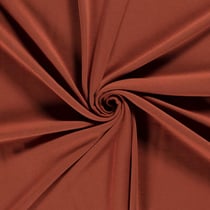 Tissu Sweat envers molletonné CosyMood uni Brique