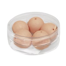 Rayher - Perle satinée SilkBead ø 14mm Abricot 5 pièces
