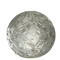 Petit presse papier en verre ciselé transparent 6.5 cm