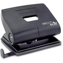 Perforatrice - 2 trous - Noir - Métal - Bureau - Avec guide papier ajustable