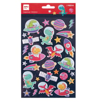 P.1F STICKERS DINOS DANS L'ESPACE