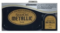Encre Stazon métallic doré