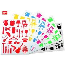 Apli Agipa - Gommettes permanentes Objets de la maison x 288