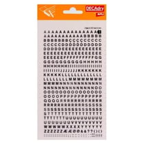 Lettres alphabet Transfert Noir 4mm