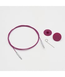 KnitPro THIN FLEX - Câble Pivotant 360 Nylon Aiguilles Circulaires taille n°Violet 150 cm