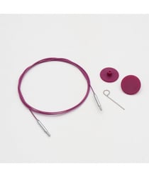 KnitPro THIN FLEX - Câble Pivotant 360 Nylon Aiguilles Circulaires taille n°Violet 150 cm