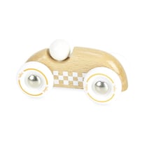 Mini Rallye Checkers bois naturel - Vilac
