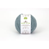 DMC - Fil Coton Recyclé Eco Vita 3mm 100g Tricot et Crochet Col. 117 bleu