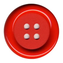 Lot de 6 boutons Clown couleur Rouge 38mm