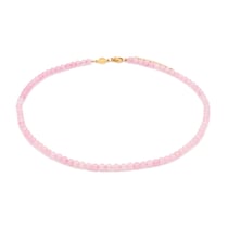 Collier Serena en pierres Quartz Rose