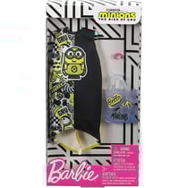 Mattel - ghx88 - barbie - accessoire poupee - jupe blanche et noir minions avec sac et main et bracelet - tenue - habit