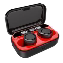 Écouteurs Bluetooth Sans Fil Stéréo Avec Boîtier De Charge Et Affichage Digital YONIS