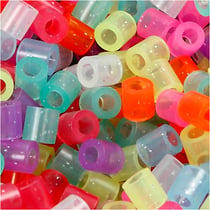 Perles à repasser midi 5 mm - Assortiment Couleurs scintillantes - 1100 pcs