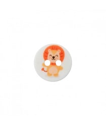 Bouton animaux polyester 2 trous 12mm - Prym Lion Multicolore