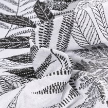 Tissu Jacquard Rossini sur fond Blanc