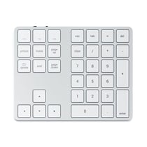 Satechi Clavier Pavé numérique Sans fil Modèle SLIM avec Touches de Raccourcis macOs Argent