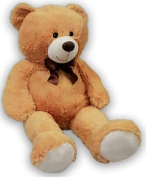 Peluche geante ours beige 1 metre 05 - sam - grande peluche 105 cm
