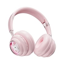 Casque Audio Sans Fil Enfant Bluetooth 5.3 Léger Pliable Autonomie Longue Rose YONIS