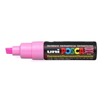 Lot de 6 Marqueurs pointe large biseautée POSCA PC8K 8mm Rose Fluo POSCA