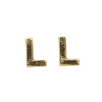 Lettres en cire - L - , or, 9mm, 2 pces