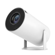 Avizar Vidéoprojecteur Android 11 avec WiFi et Bluetooth Home Cinema Orientable 180° Blanc