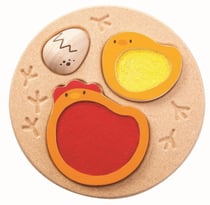 Puzzle Poule-Oeuf - Le Toucher - Plan Toys