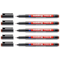 Lot de 5 Feutres permanents EDDING 140S - Marron - Pointe extra fine 0,3 mm