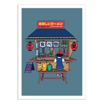 Affiche 30 x 40 cm - House of Ramen Pikachu - Rafa Gomes