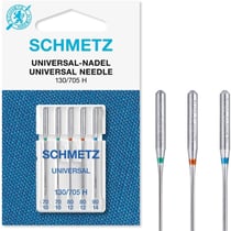 5 Aiguilles universelles Schmetz 130/705 H taille 70-90