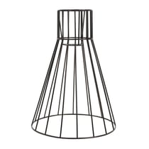 Carcasse d'abat-jour Jupon col droit noir