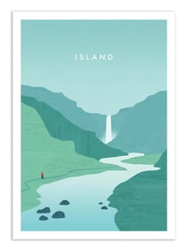 Affiche 50 x 70 cm -  Island - Katinka Reinke