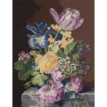 DMC - Canevas Penelope Imprimé Roses 40 x 50 cm