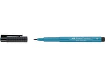 Lot de 10 feutres PITT artist pen - FABER-CASTELL - Pointe pinceau B - Bleu indanthrène