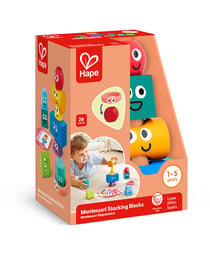 Set de 10 blocs à empiler Montessori