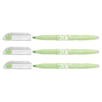 Lot de 3 surligneurs effaçables pointe biseau - PILOT - FRIXION light Natural - Vert clair