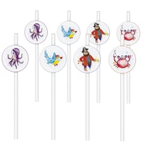 Paille - lot de 8 - pirates