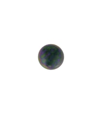 Bouton perle ovale 10mm gris