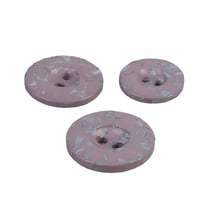 Lot de 3 boutons rond 2 trous bouteilles recyclées gris anthracite