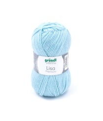 Fil à tricoter LISA PREMIUM UNI - Grundl 08 Bleu