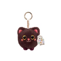 Peluche - PORTE-CLES EN PELUCHE KAWAII - MOKO MARU KITTY – CHAT PRUNE – 9 CM